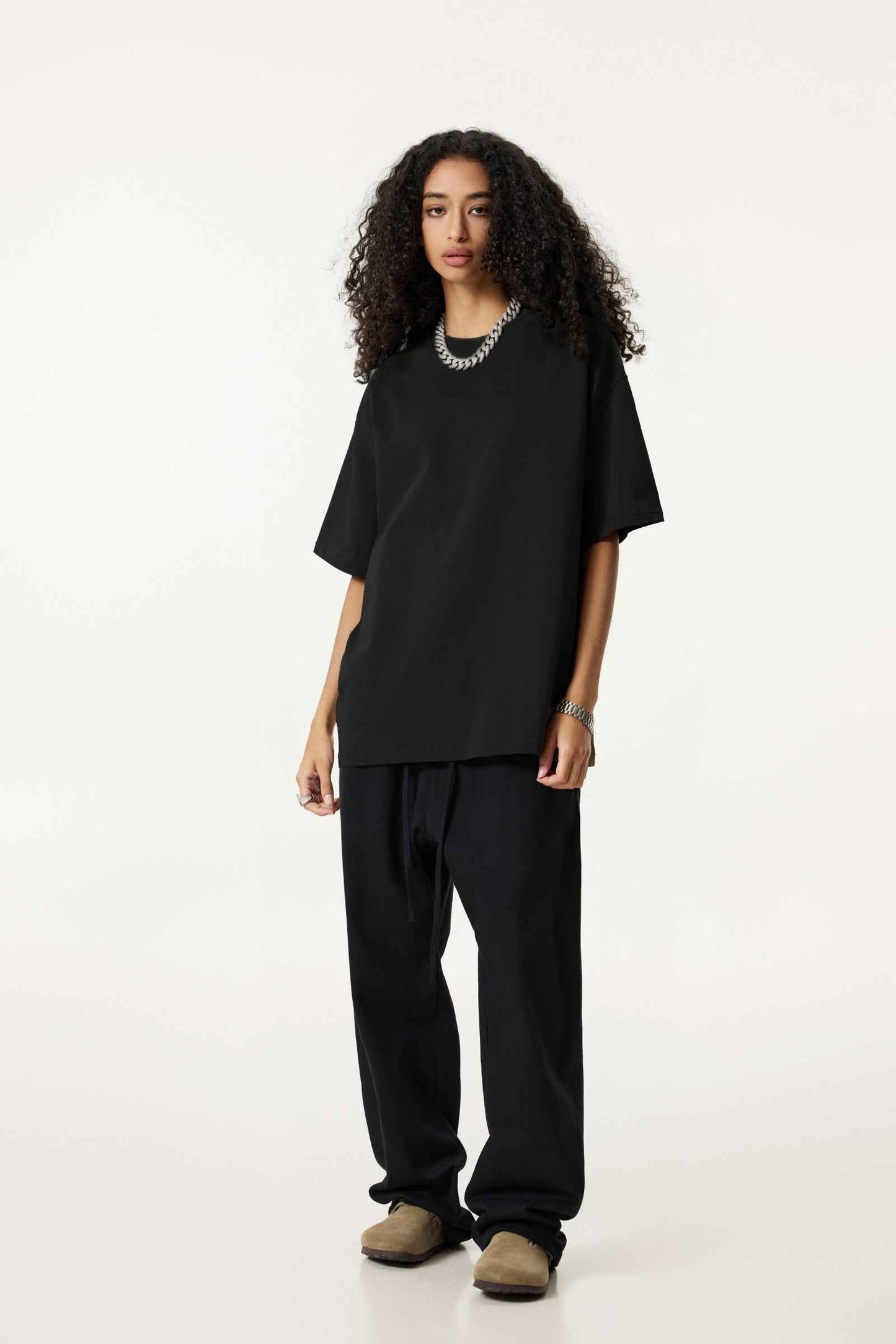 235GSM Women's 30-Color 4-Way Stretch Low-Shrink T-shirt