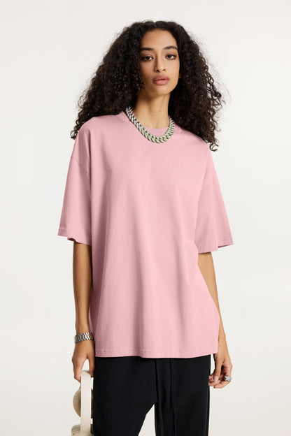 235GSM Women's 30-Color 4-Way Stretch Low-Shrink T-shirt Pink
