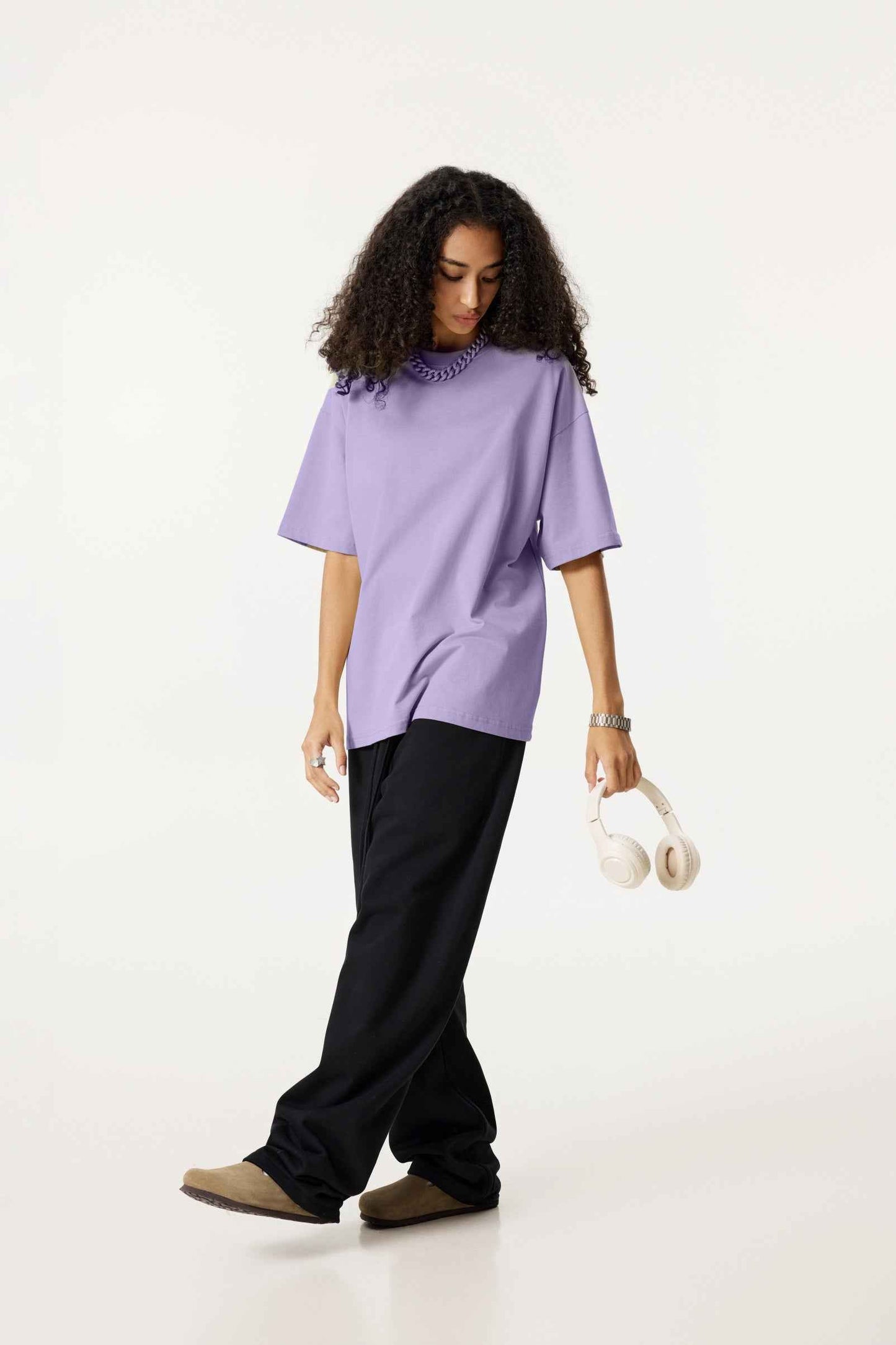 235GSM Women's 30-Color 4-Way Stretch Low-Shrink T-shirt