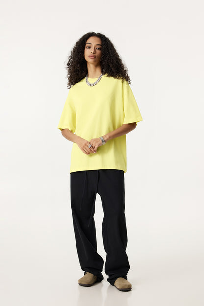 235GSM Women's 30-Color 4-Way Stretch Low-Shrink T-shirt Yellow