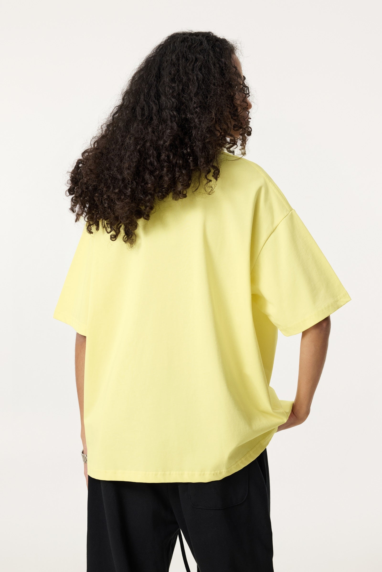 235GSM Women's 30-Color 4-Way Stretch Low-Shrink T-shirt Yellow