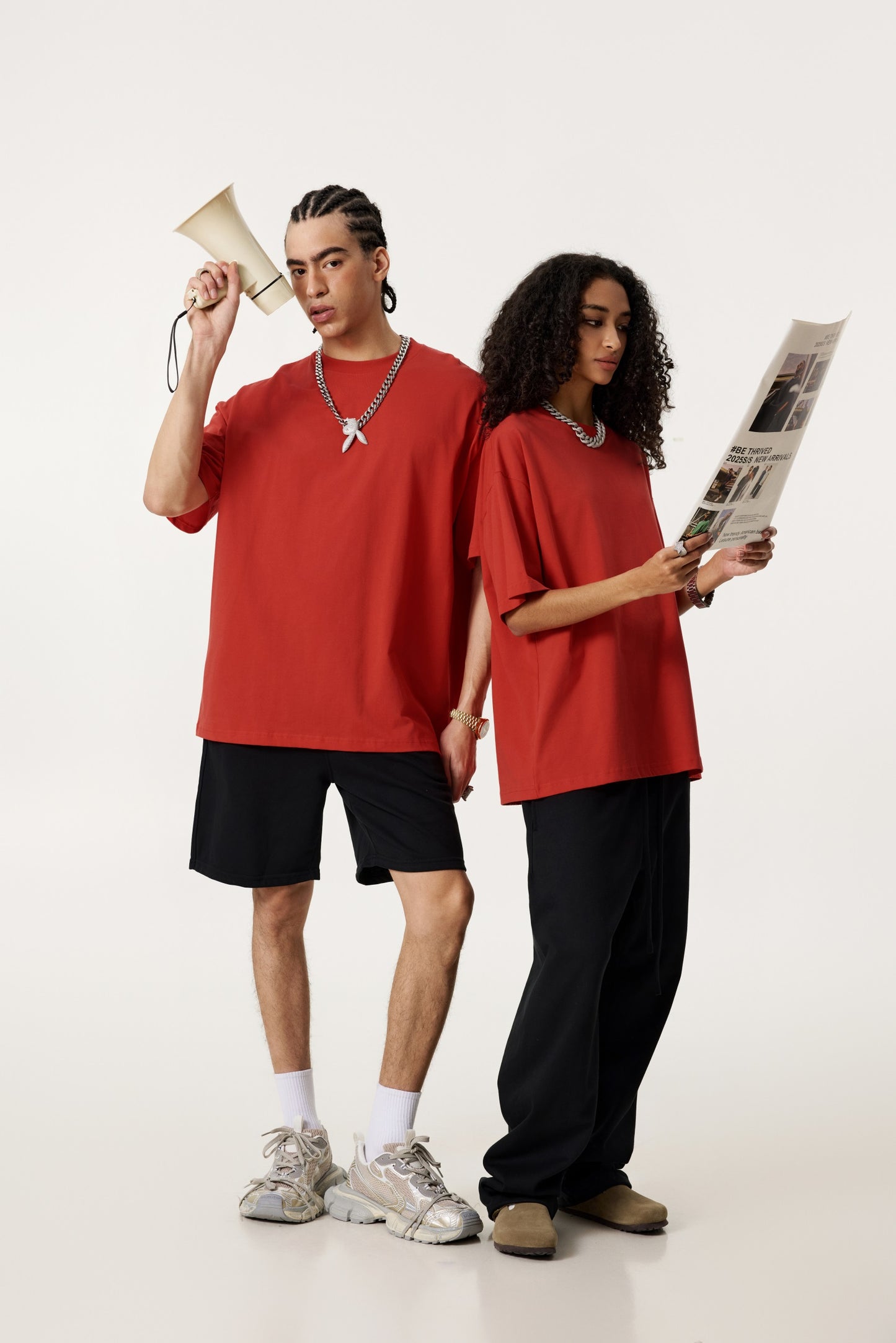 235GSM Women's 30-Color 4-Way Stretch Low-Shrink T-shirt Red