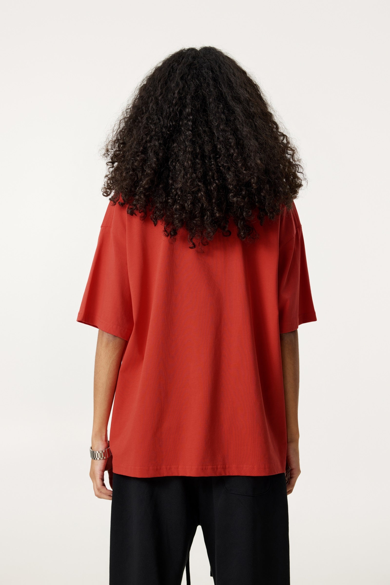 235GSM Women's 30-Color 4-Way Stretch Low-Shrink T-shirt Red