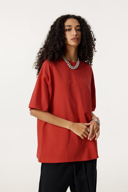 235GSM Women's 30-Color 4-Way Stretch Low-Shrink T-shirt Red