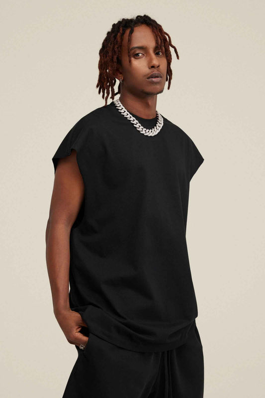 305GSM Unisex Earth-Tone Muscle Tee