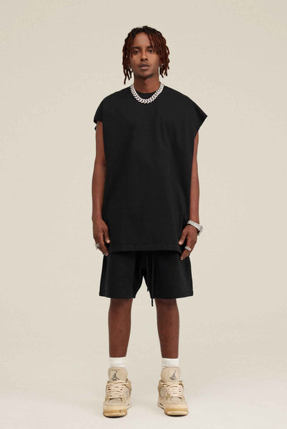 305GSM Unisex Earth-Tone Muscle Tee