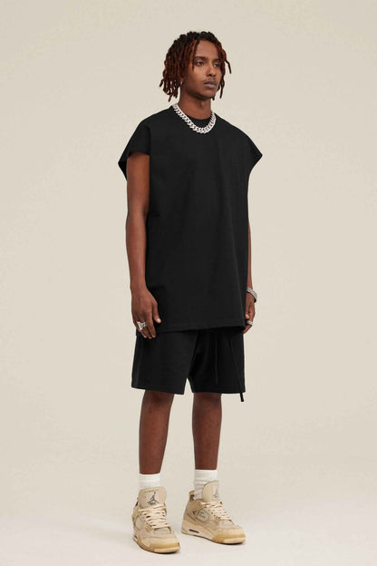 305GSM Unisex Earth-Tone Muscle Tee