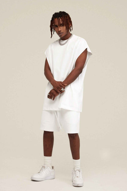 305GSM Unisex Earth-Tone Muscle Tee
