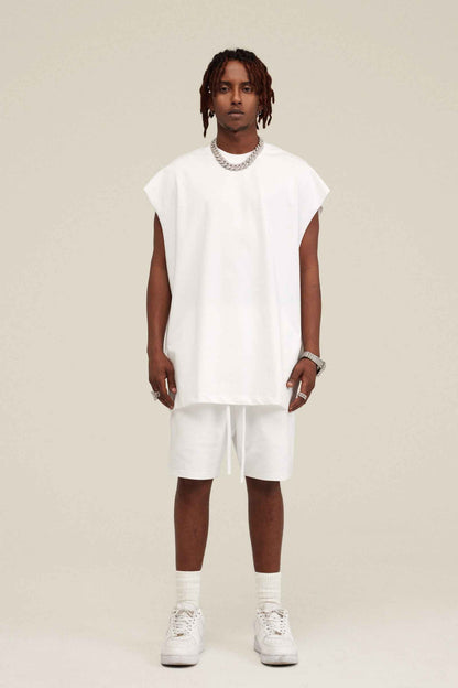 305GSM Unisex Earth-Tone Muscle Tee