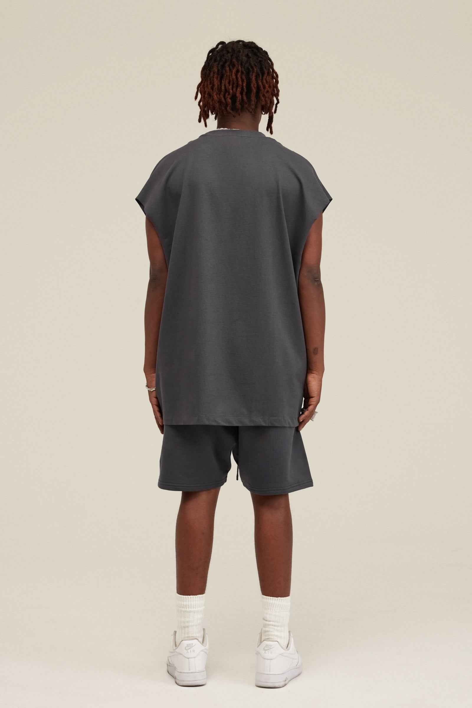 305GSM Unisex Earth-Tone Muscle Tee