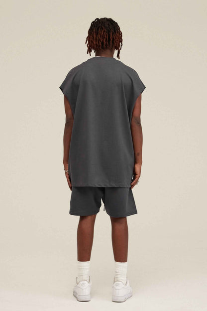 305GSM Unisex Earth-Tone Muscle Tee