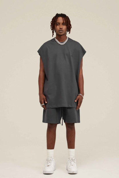 305GSM Unisex Earth-Tone Muscle Tee