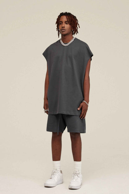 305GSM Unisex Earth-Tone Muscle Tee