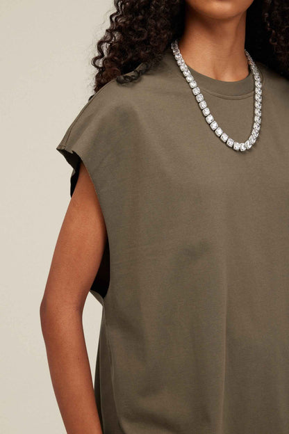 305GSM Unisex Earth-Tone Muscle Tee