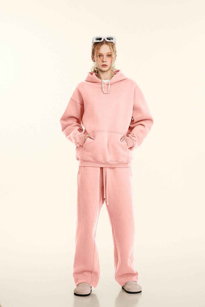 345GSM Women's Heavyweight Solid-Color Sweatshirt