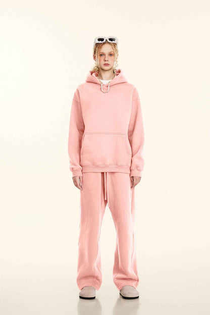 345GSM Women's Heavyweight Solid-Color Sweatshirt