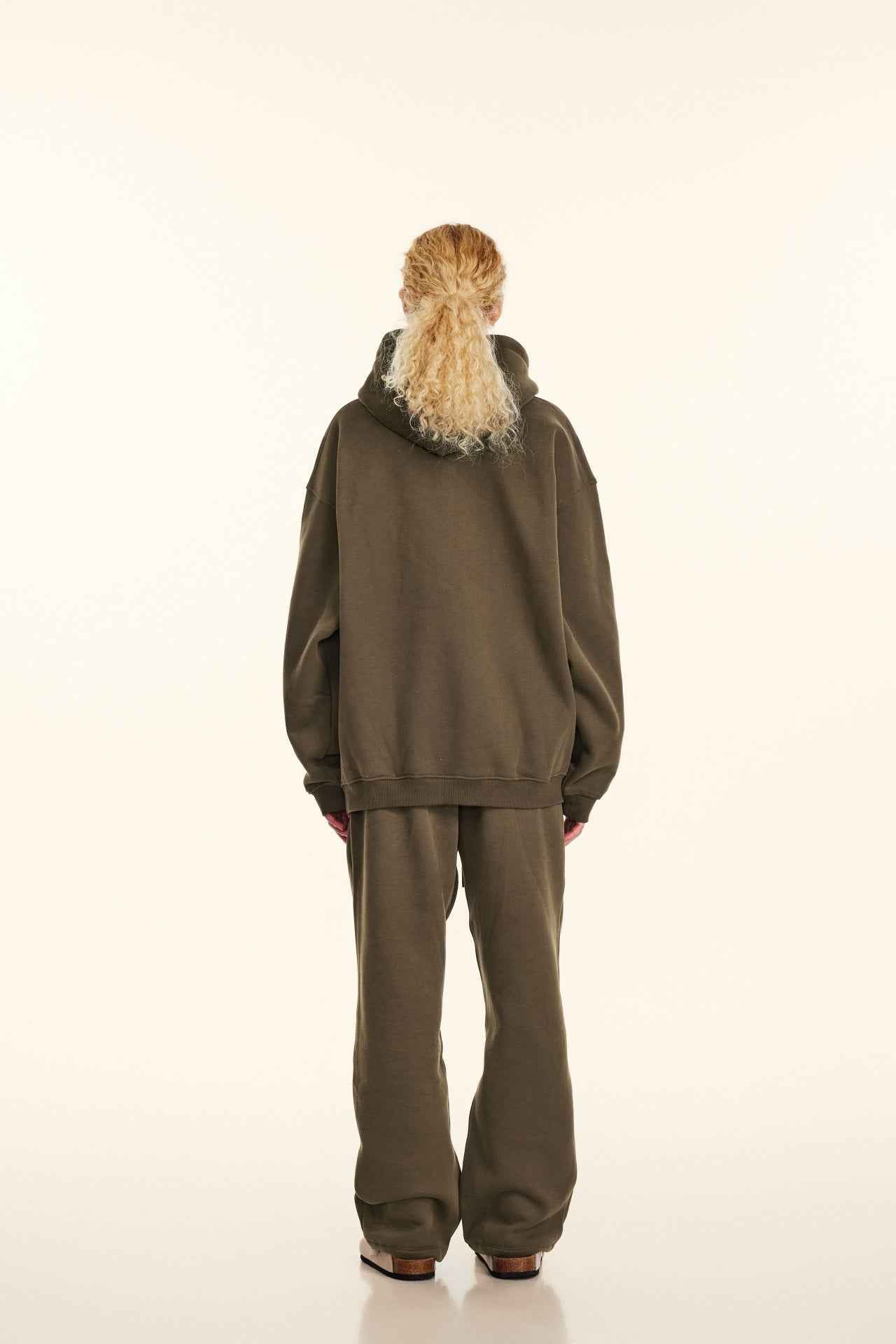 345GSM Women's Heavyweight Solid-Color Sweatshirt
