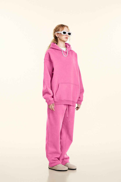 345GSM Women's Heavyweight Solid-Color Sweatshirt