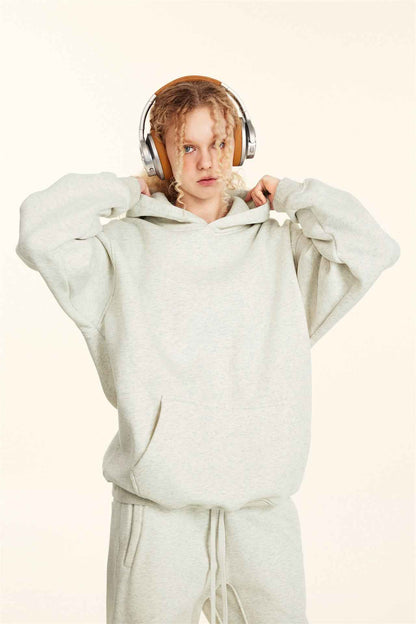 345GSM Women's Heavyweight Solid-Color Sweatshirt