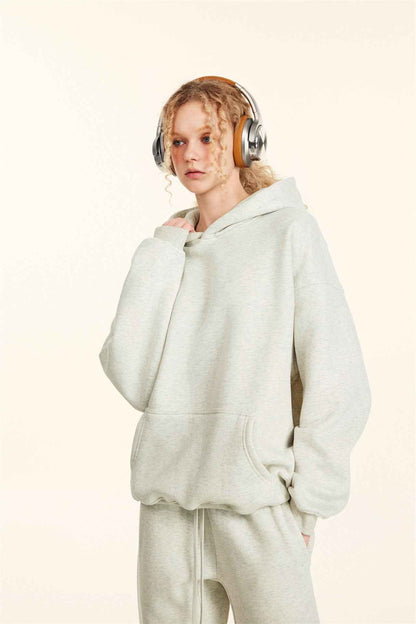 345GSM Women's Heavyweight Solid-Color Sweatshirt