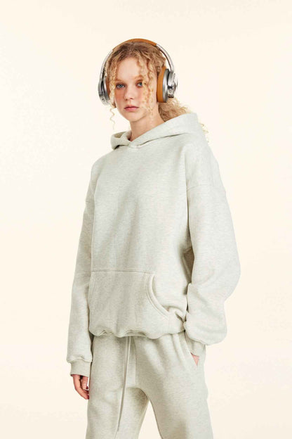 345GSM Women's Heavyweight Solid-Color Sweatshirt