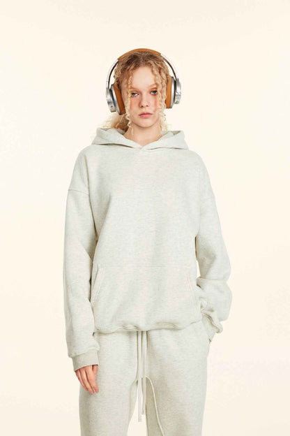 345GSM Women's Heavyweight Solid-Color Sweatshirt