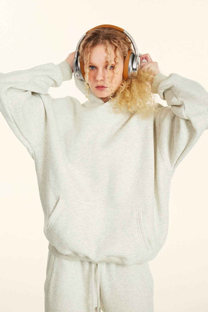 345GSM Women's Heavyweight Solid-Color Sweatshirt