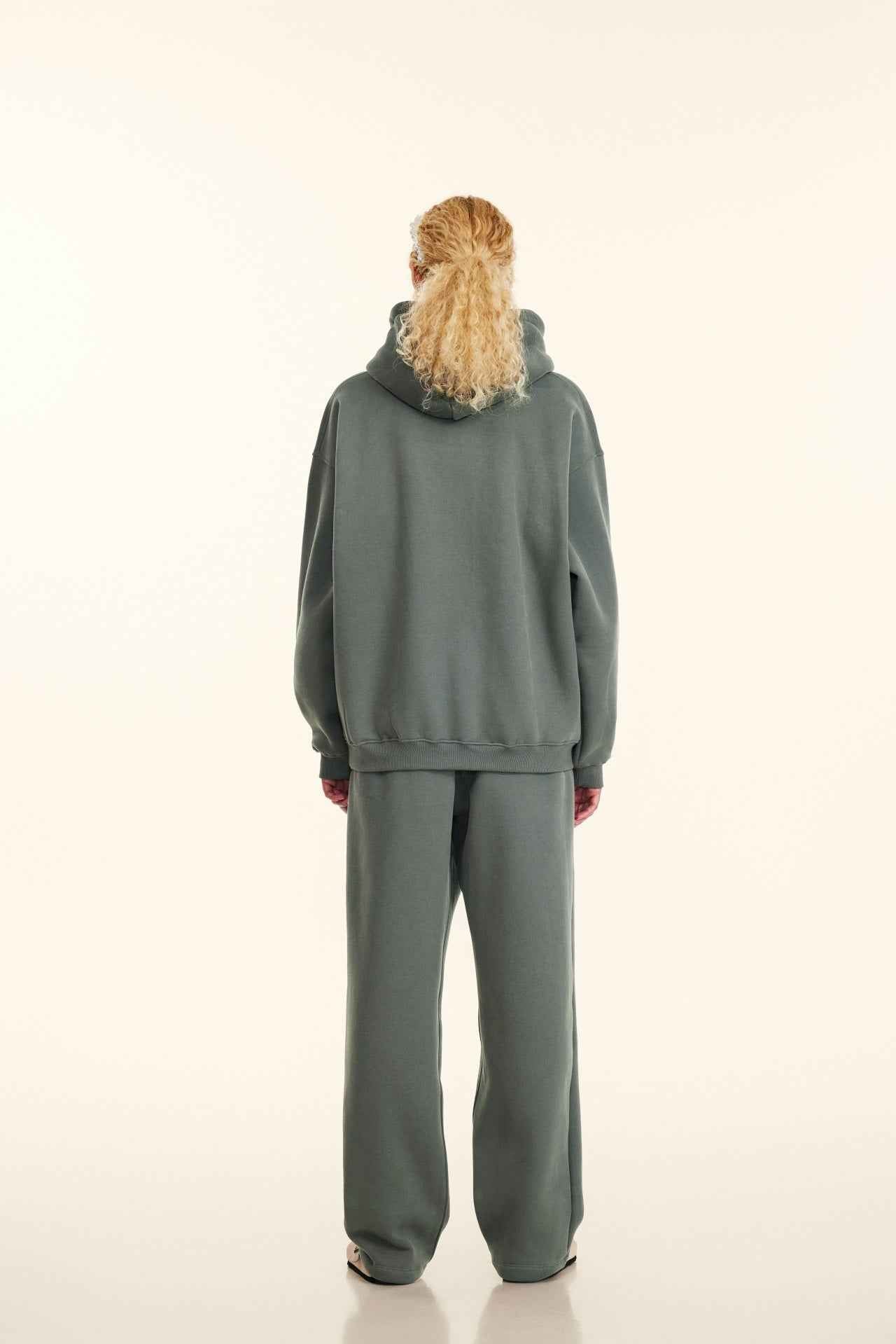345GSM Women's Heavyweight Solid-Color Sweatshirt