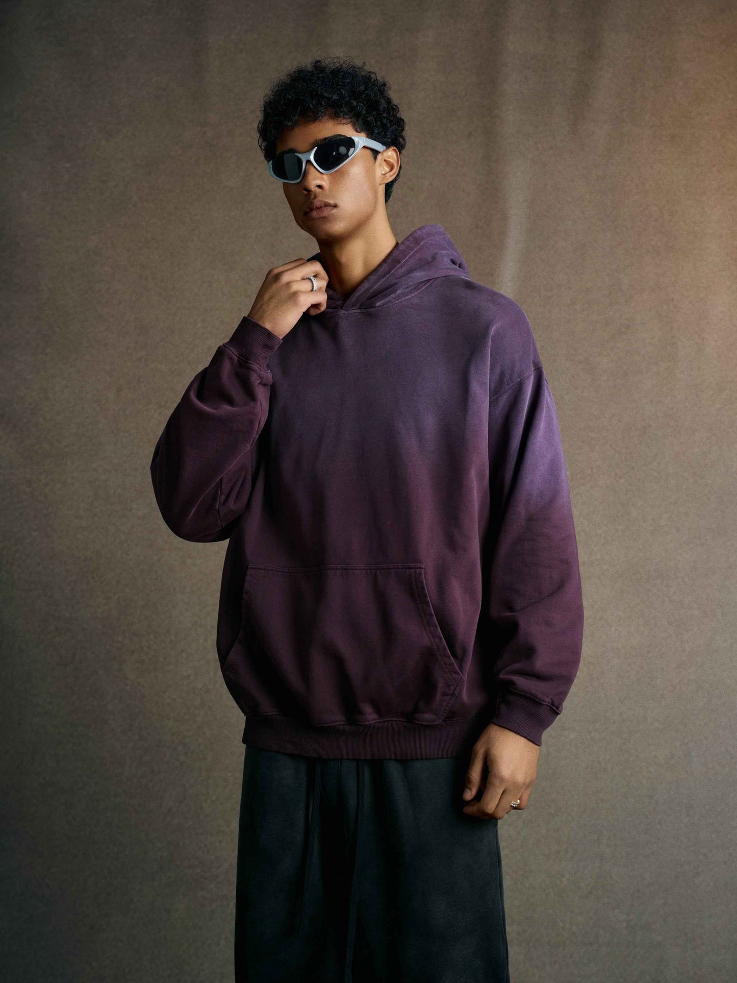 480GSM Unisex Monkey Wash Heavyweight French Terry Hoodie Sweater