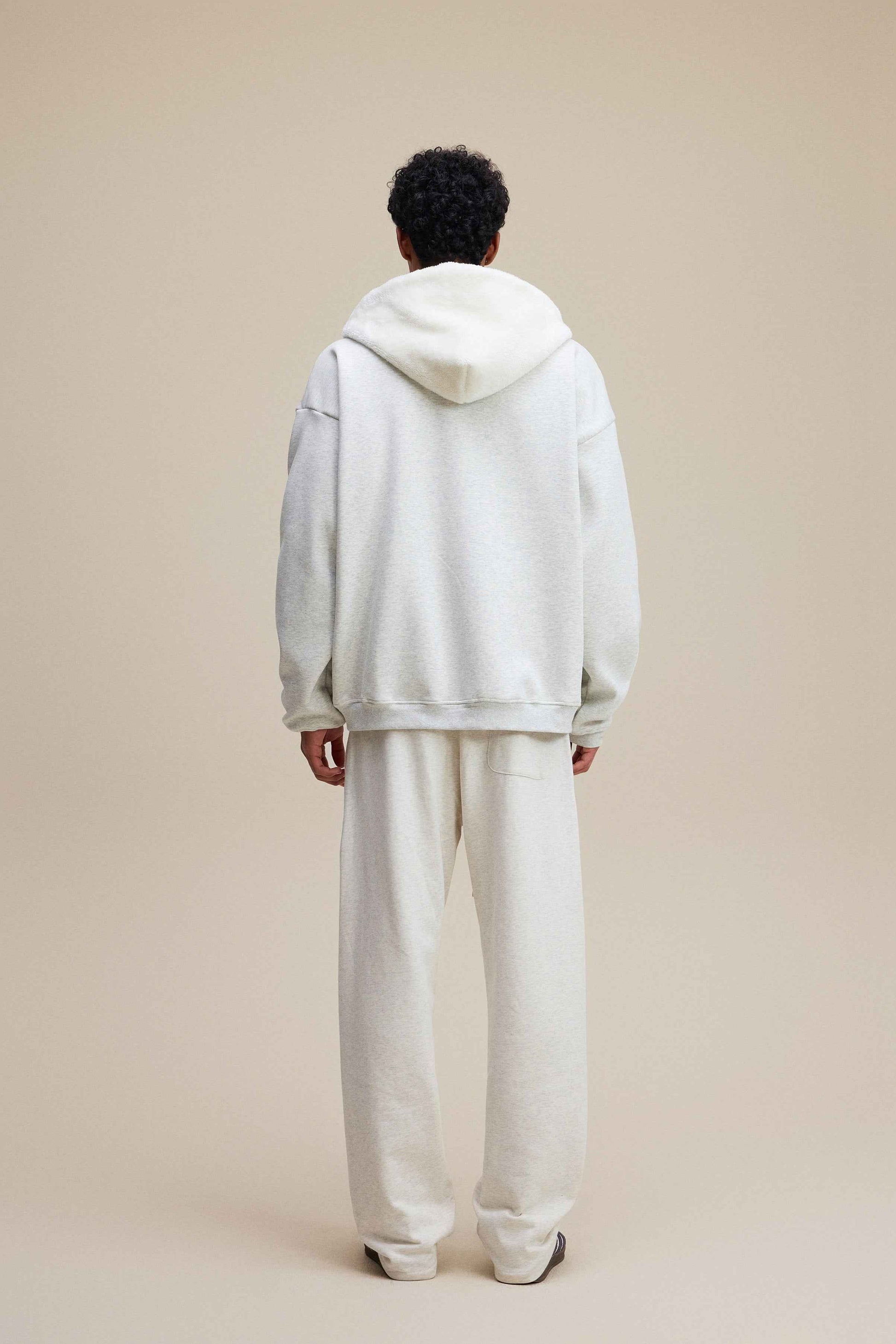 560GSM Unisex Composite Fleece Zip-Up Hoodie