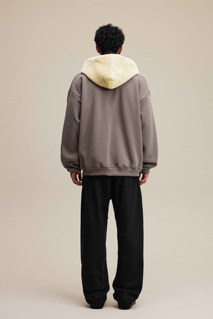 560GSM Unisex Composite Fleece Zip-Up Hoodie