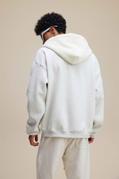 560GSM Unisex Composite Fleece Zip-Up Hoodie
