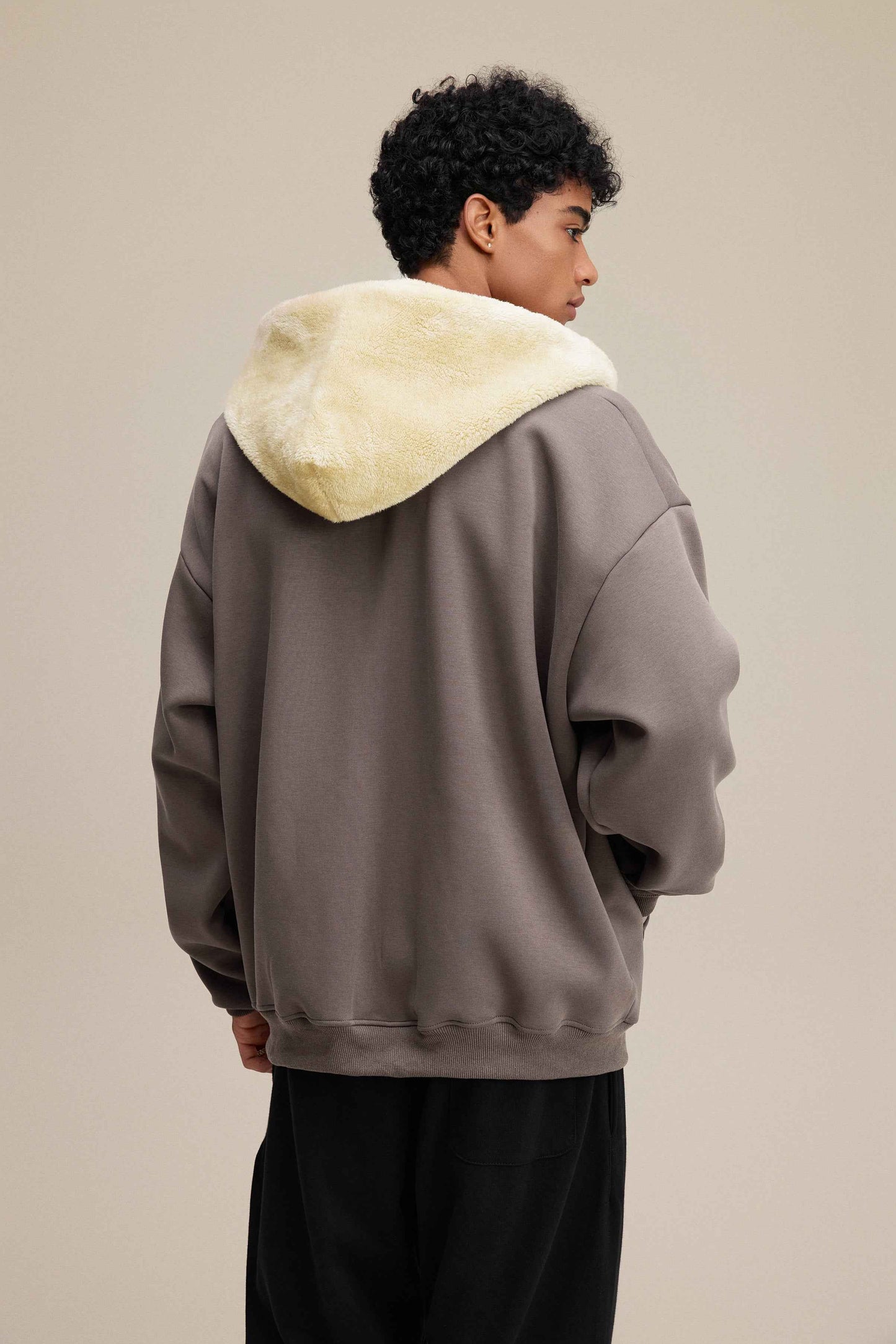 560GSM Unisex Composite Fleece Zip-Up Hoodie