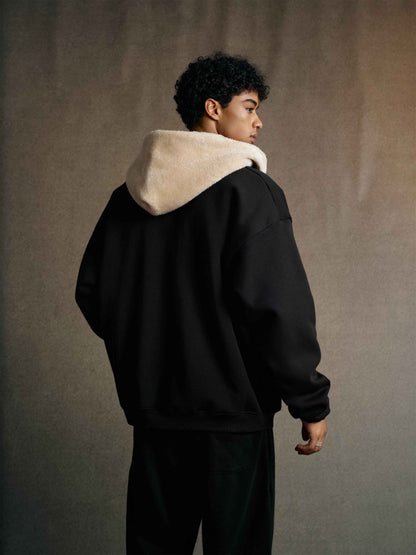 560GSM Unisex Composite Fleece Zip-Up Hoodie
