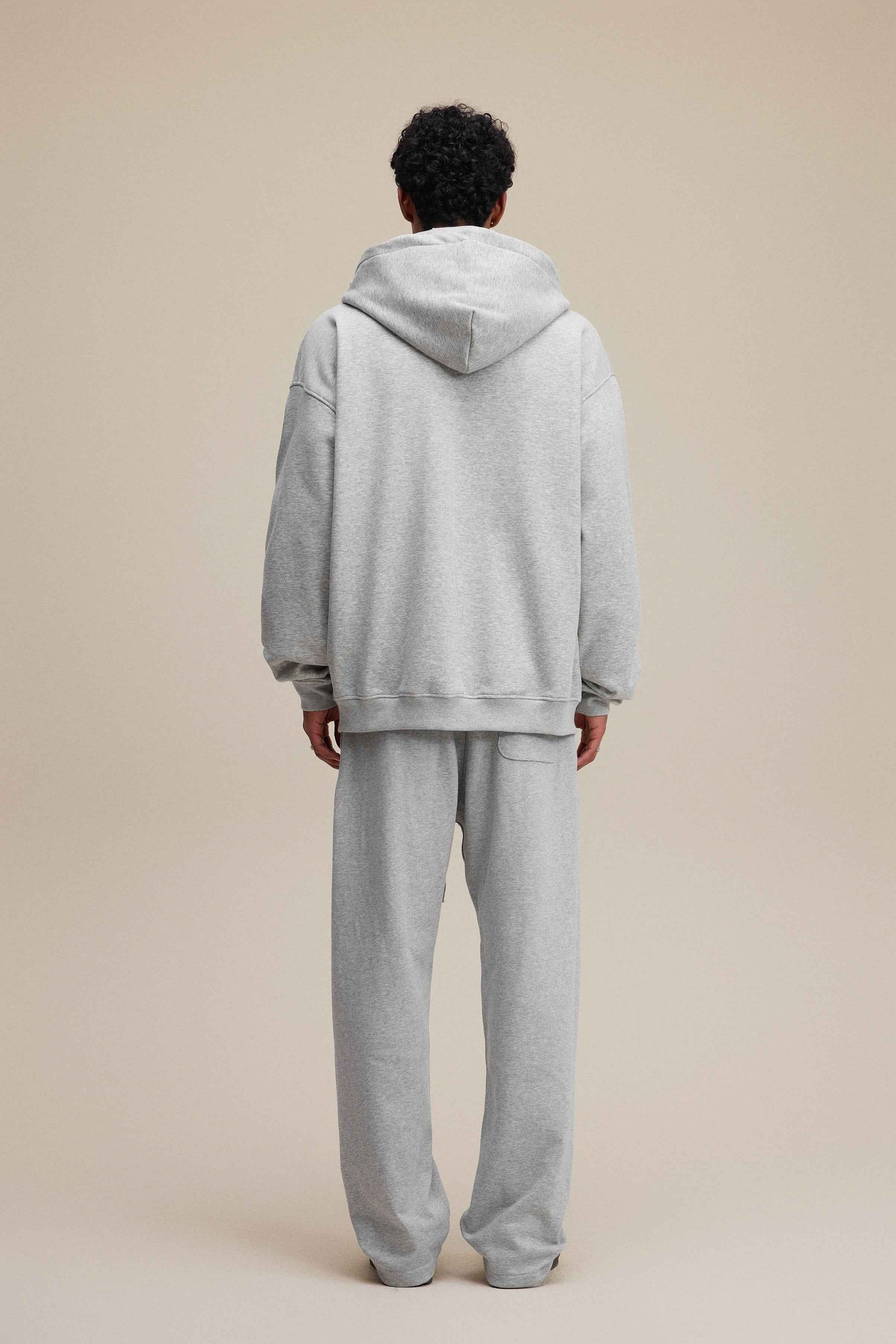 340GSM Men's Trendy Fleece Zip-Up Windproof Face-Mask Hoodie