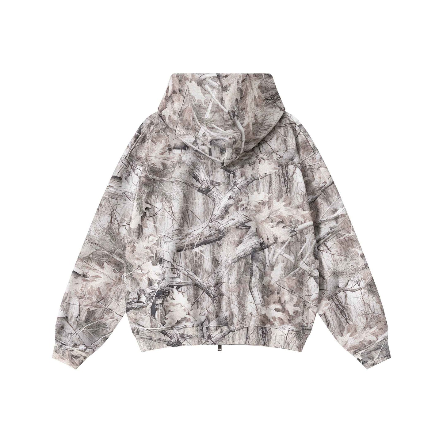 340GSM Unisex Heat Transfer Desert Camouflage Zip-Up Hoodie