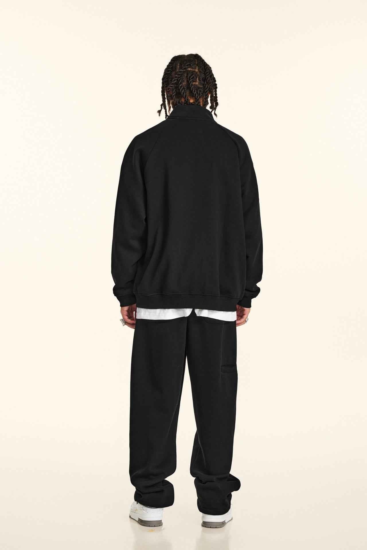 420GSM Unisex Minimalist Drop-Shoulder Zip Coat Jacket