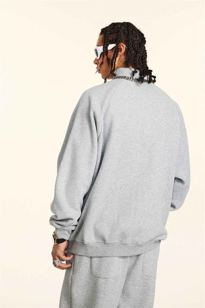 420GSM Unisex Minimalist Drop-Shoulder Zip Coat Jacket