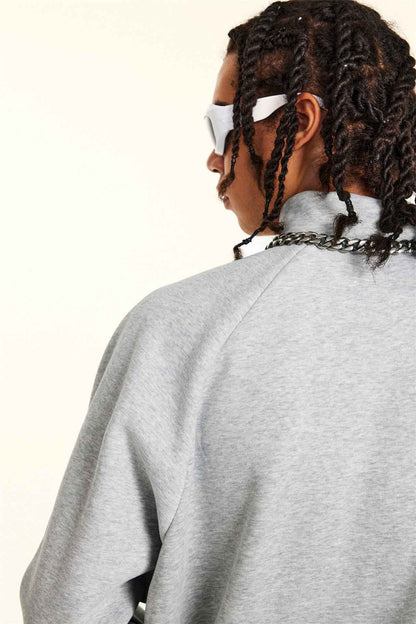 420GSM Unisex Minimalist Drop-Shoulder Zip Coat Jacket