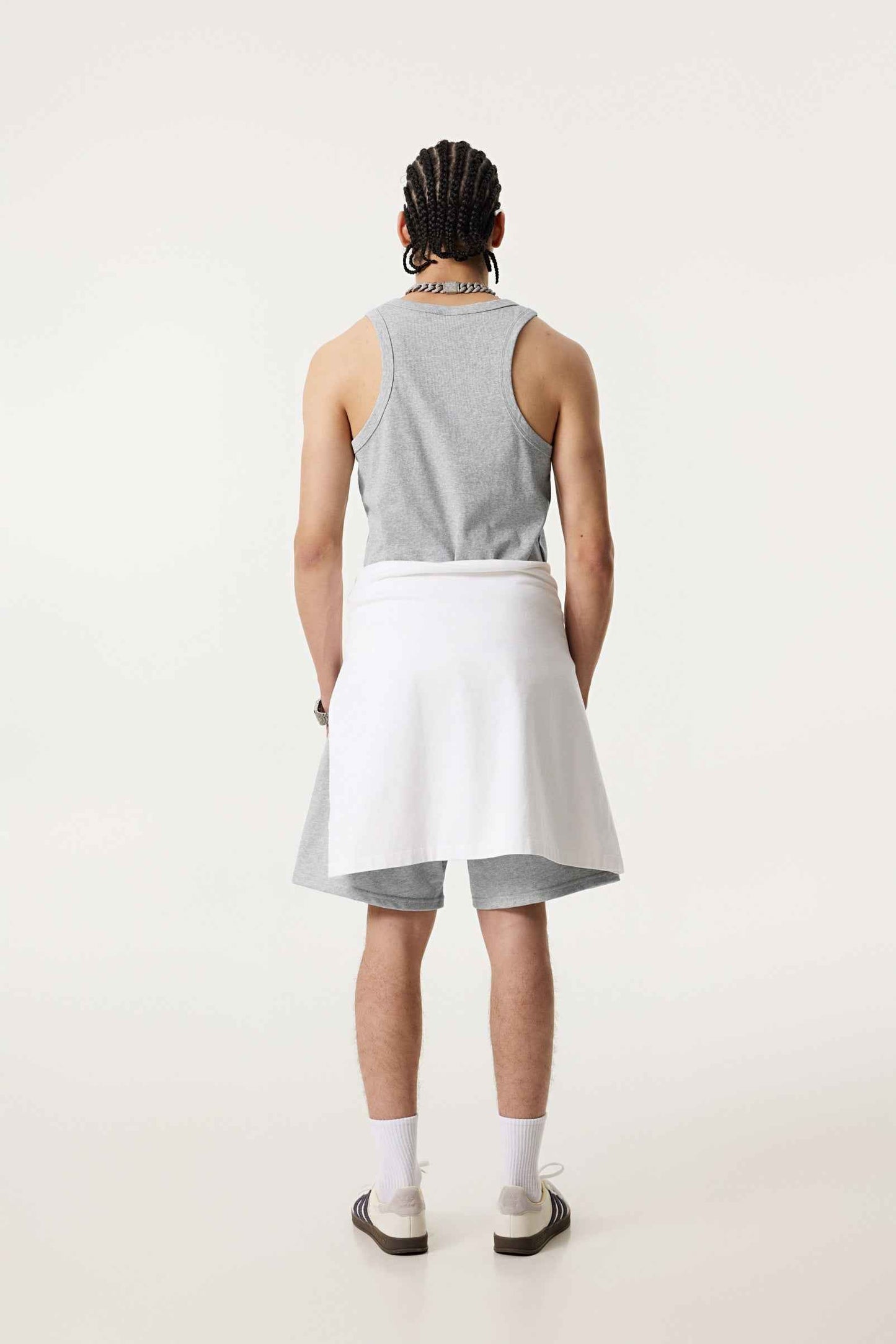 315GSM Men's Solid-Color Soft Cotton Muscle Tee