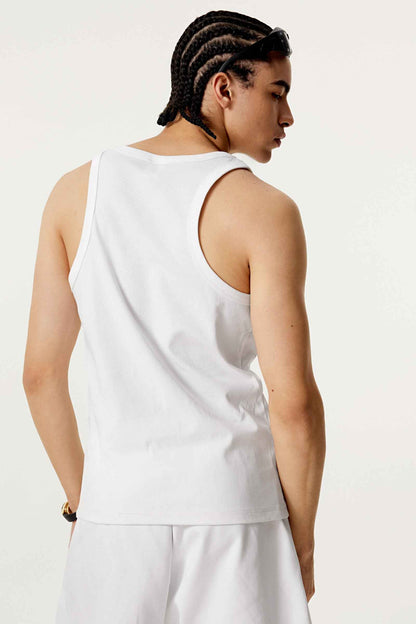 315GSM Men's Solid-Color Soft Cotton Muscle Tee