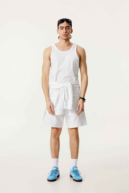 315GSM Men's Solid-Color Soft Cotton Muscle Tee