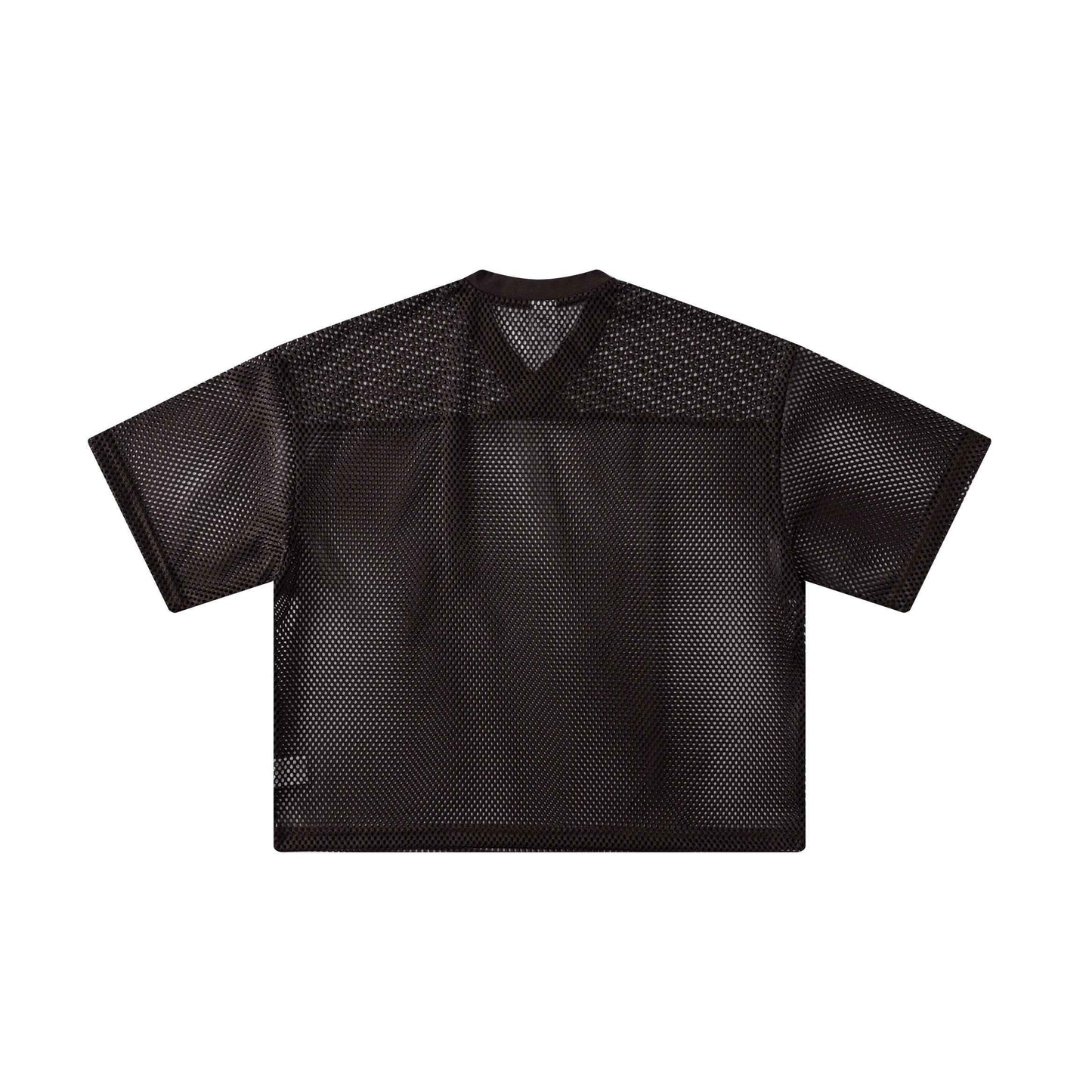 240GSM Men’s Boxy-Fit Mesh Layering V-Neck Tee