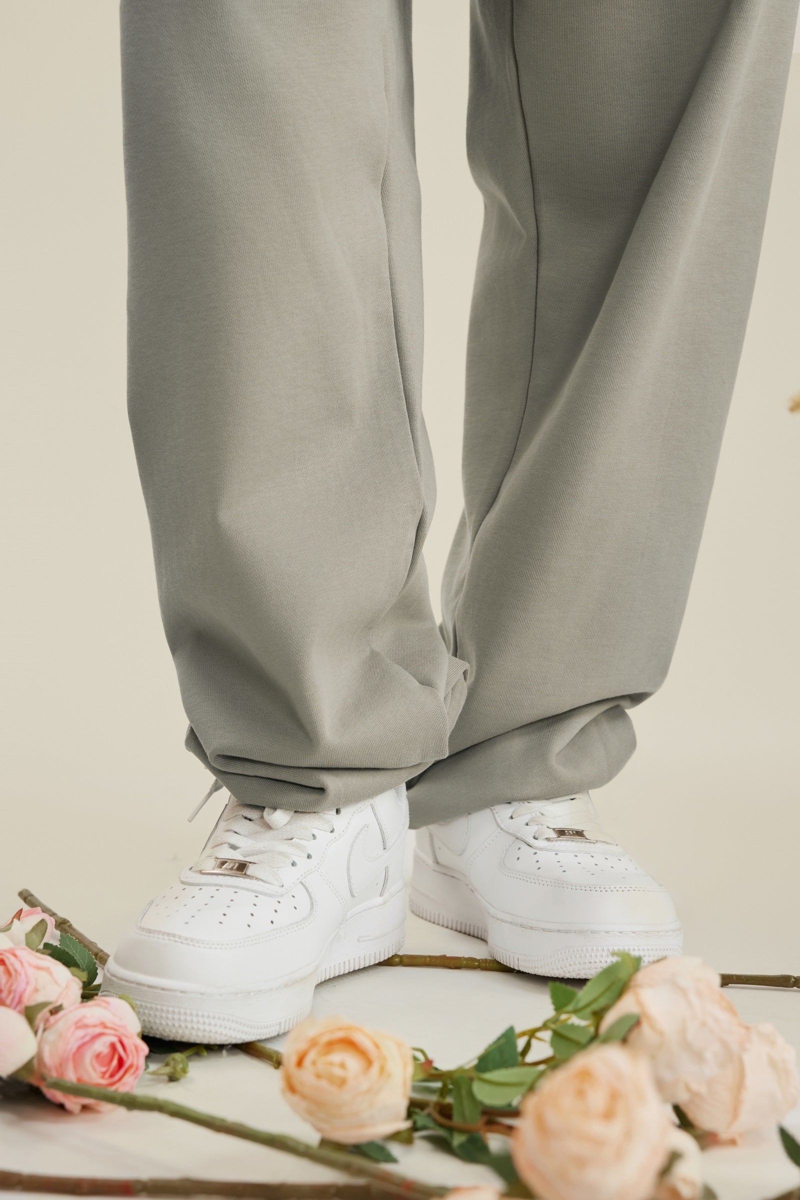 440GSM Men’s Relaxed Fit Loopback Terry Jogger Pants Camel Color