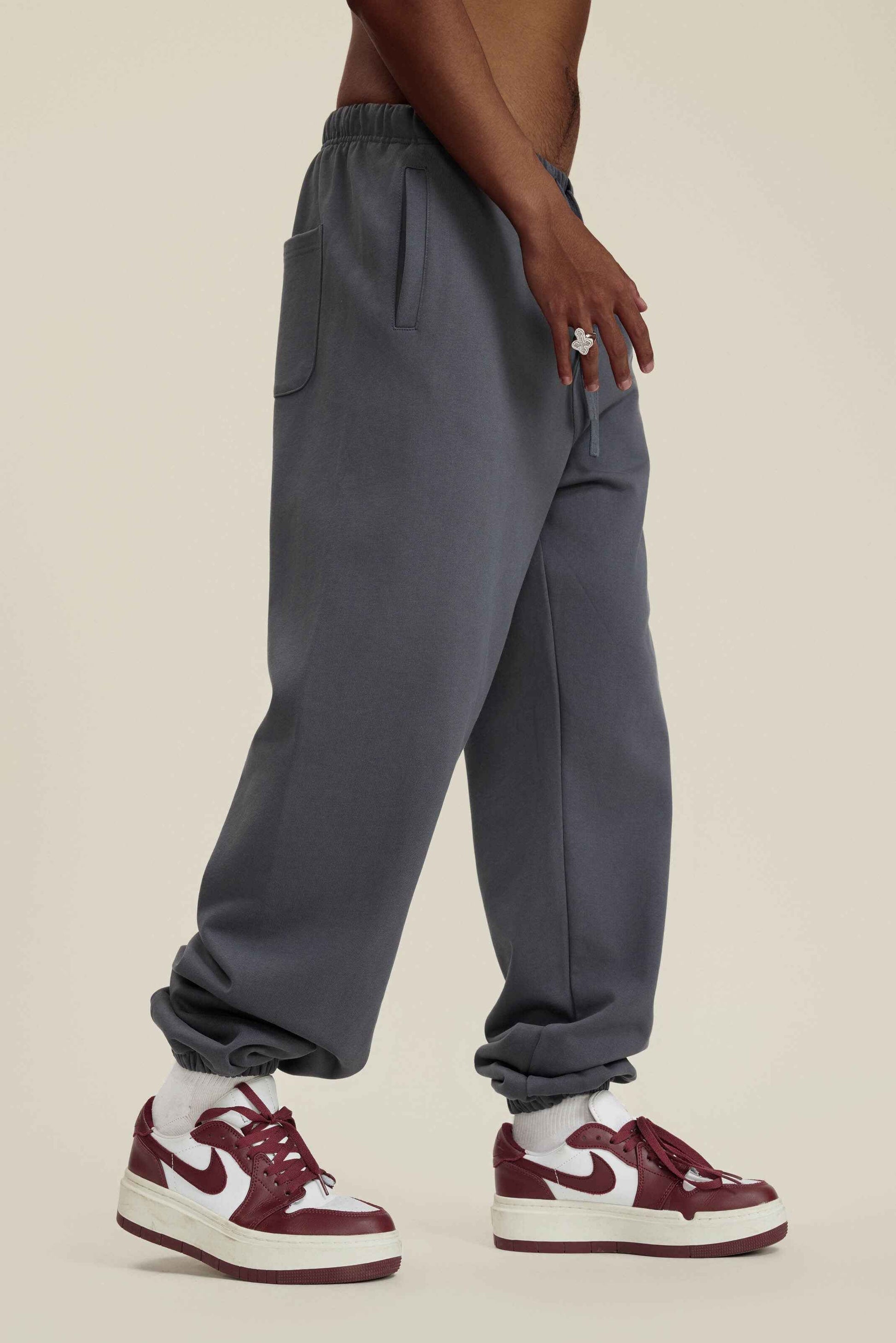 440GSM Men's Relaxed Fit Terry Jogger Pants