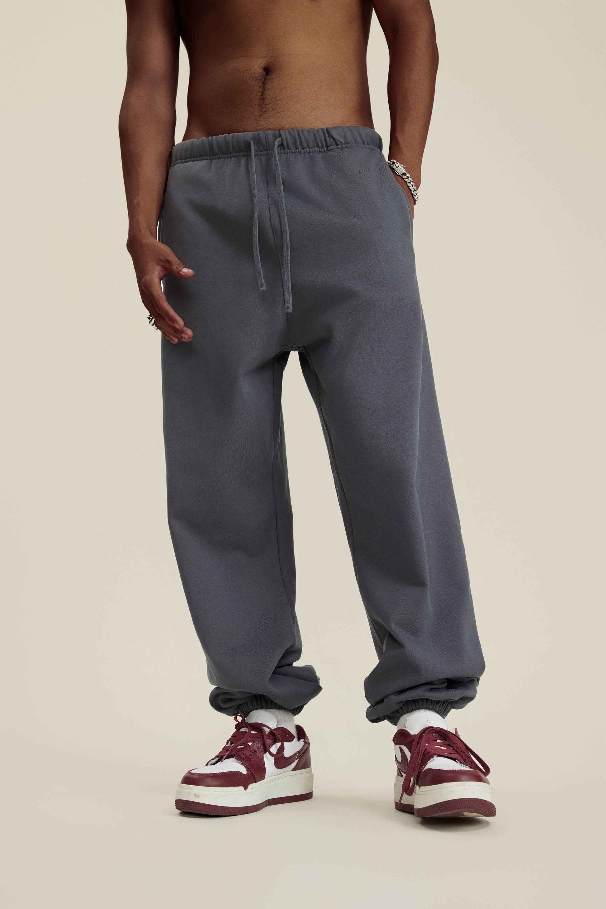 440GSM Men's Relaxed Fit Terry Jogger Pants