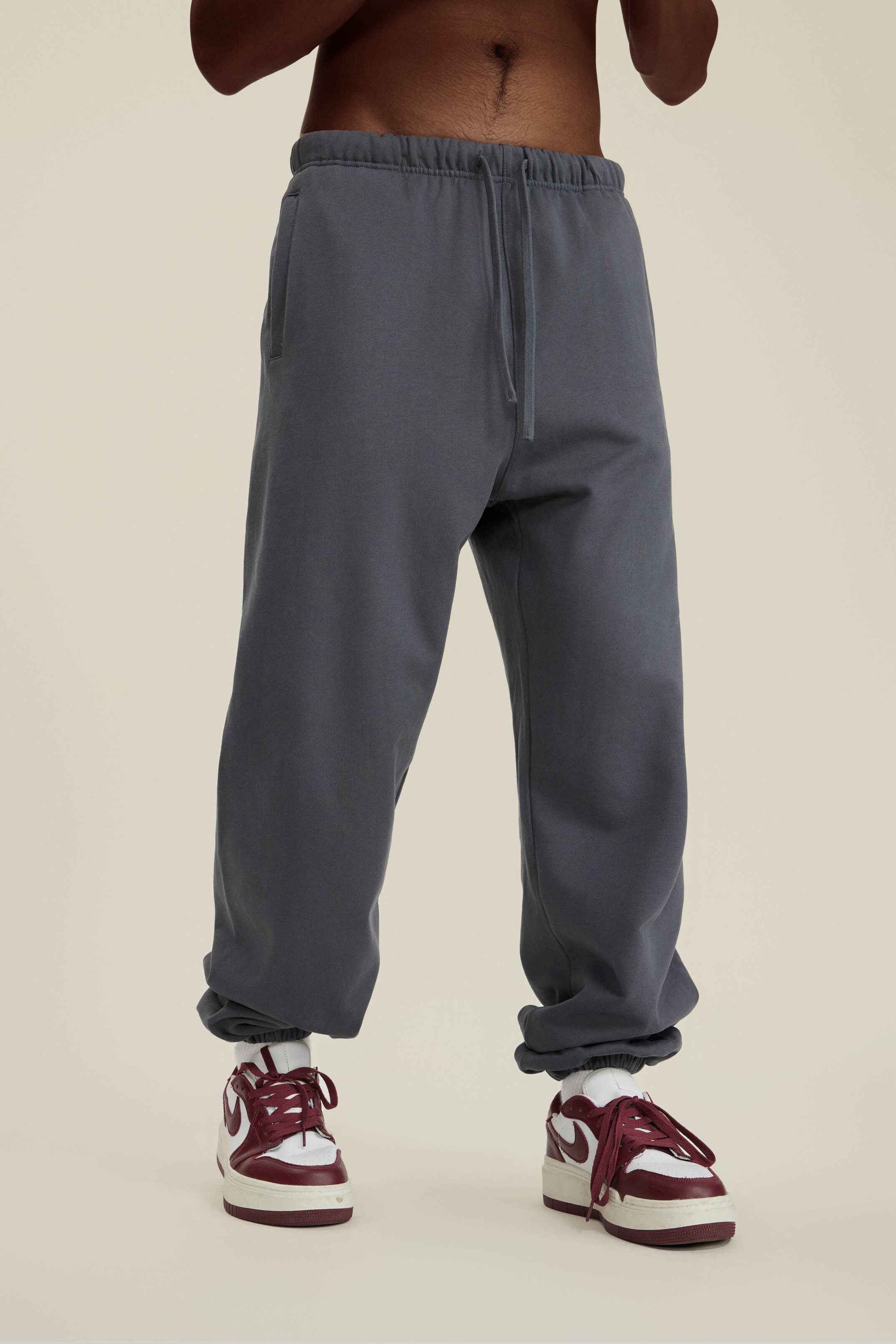 440GSM Men's Relaxed Fit Terry Jogger Pants