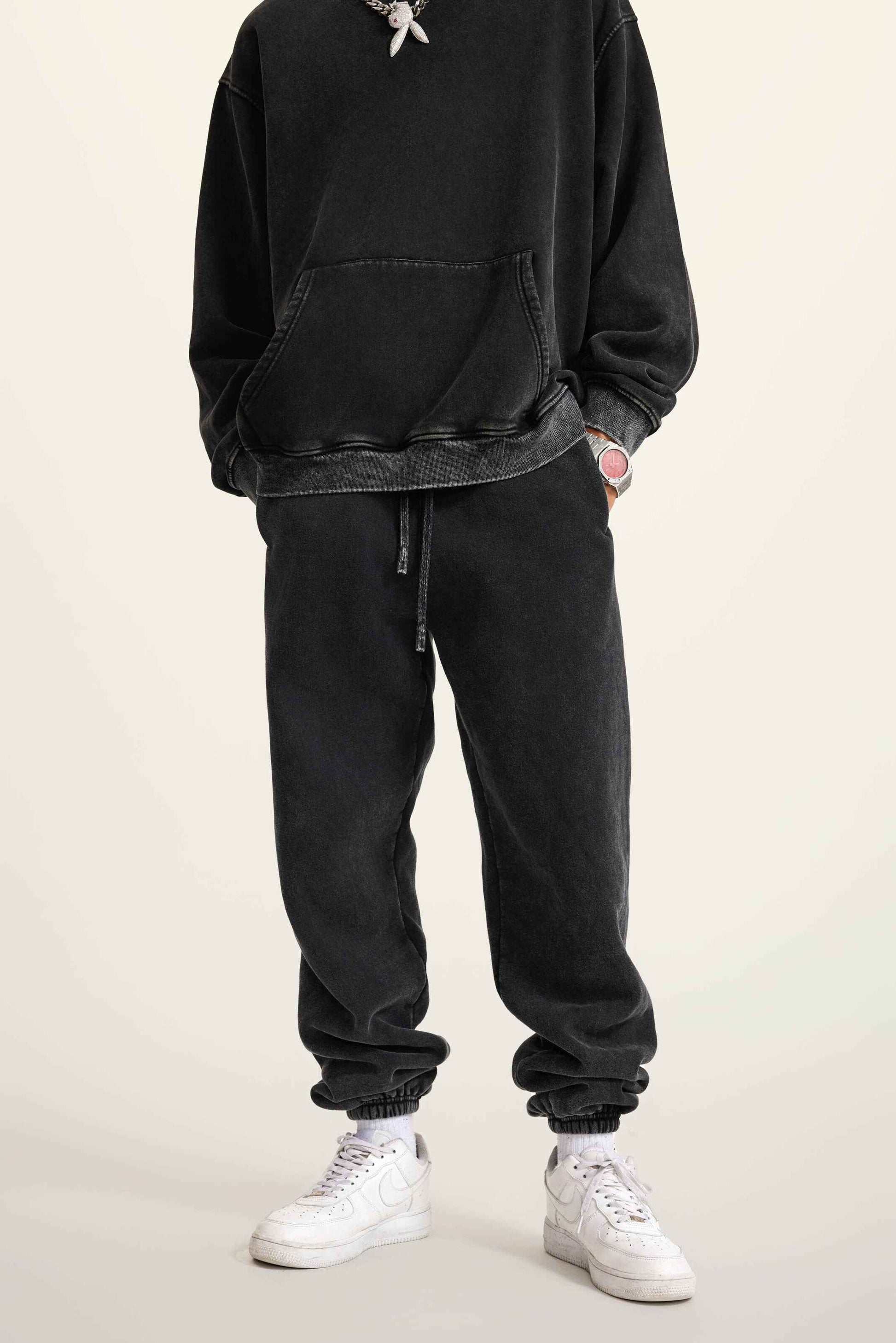 440GSM Unisex Relaxed Fit Loopback Terry Jogger Pants