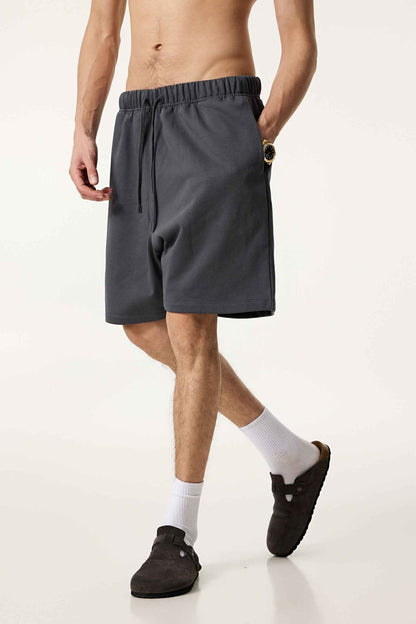 440GSM Men's Heavyweight Invisible-Zipper Shorts