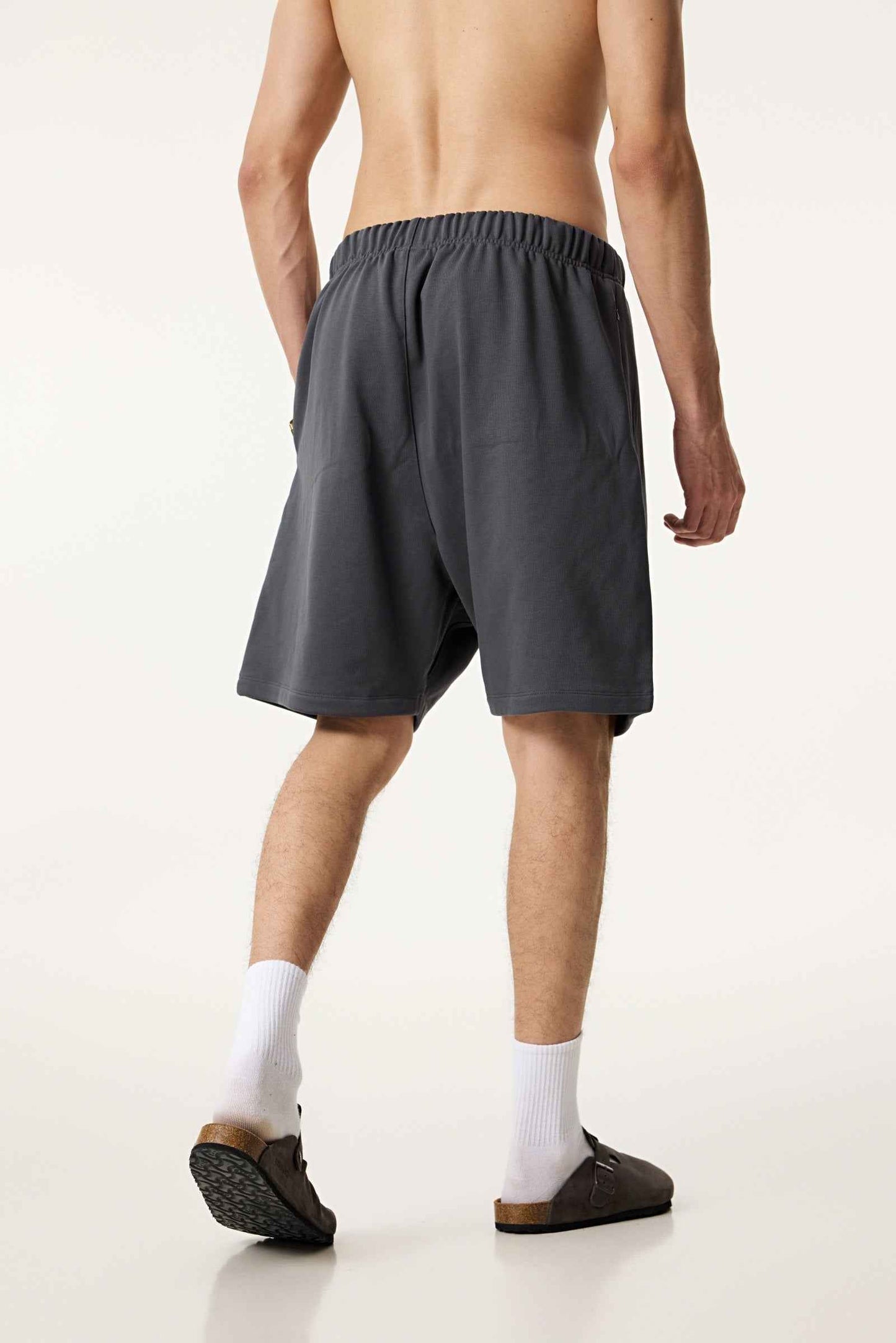 440GSM Men's Heavyweight Invisible-Zipper Shorts